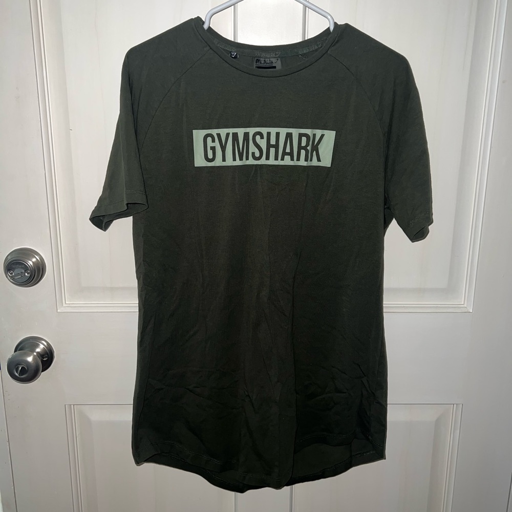 Gymshark workout t shirts dark green.